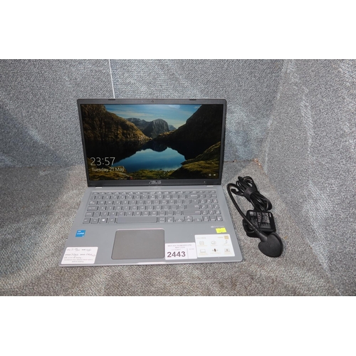 2443 - An Asus laptop with an i3 11th gen 3.0ghz processor, 4 GB ram, 256gb SSD running Windows 10 unit has... 