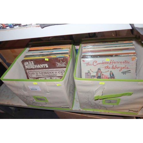 2439 - 2 x boxes containing a quantity of various records, please see pictures for more details