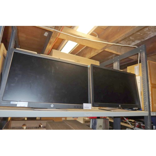 2458 - 2 x 23 inch computer monitors by HP type Elite Display E232 - trade. Tested Working