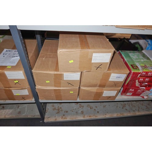 2461 - 5 boxes of office envelopes, contents of 1 shelf