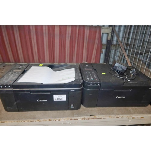 2492 - 2 x Canon PIXMA printers, mx495 & TR4550 - trade