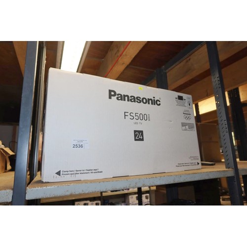 2536 - A 24 inch TV by Panasonic type FS500, boxed - trade