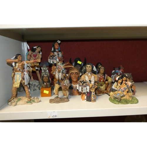 3001 - A collection of Native American figures