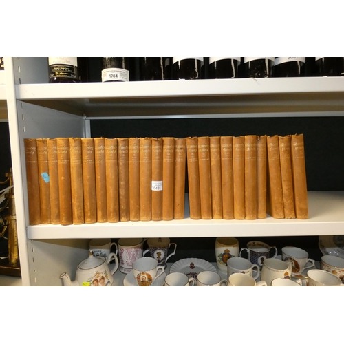 3048 - 24 leatherbound volumes of Waverly novels