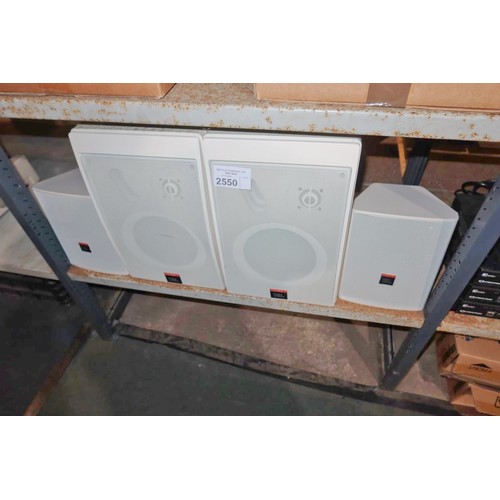 2550 - 2 pairs of loud speakers by JBL type Control 25T & control 5