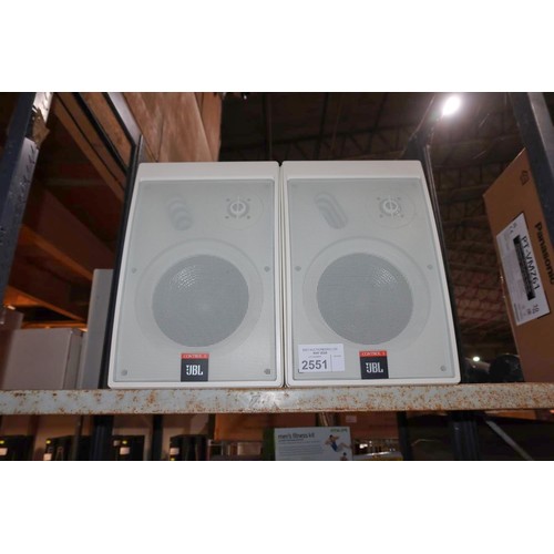 2551 - A pair of loud speakers by JBL type Control 5