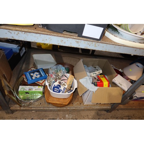 2099 - A quantity of various items including crockery, CDs, DVDs, a Trotters Independent Trading Robin Reli... 