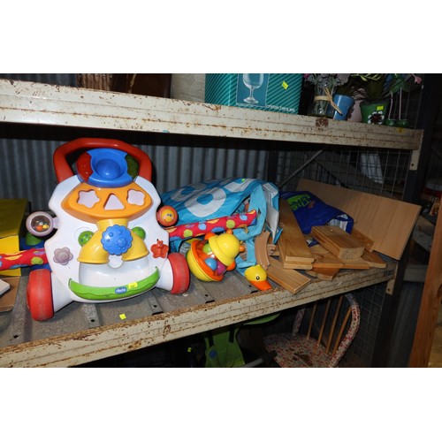 2156 - A quantity of various toys etc. Contents of 1 shelf