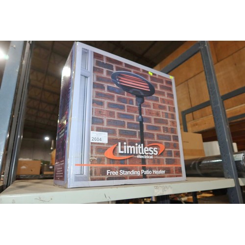 2604 - A freestanding electric patio heater by Limitless Energy - trade