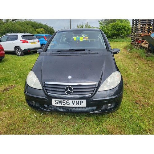 9007 - Mercedes A Class A150 Classic HE 3 dr Hatchback, black, REG. SM56 VMP, 1st reg 13/12/2006, 5 speed m... 