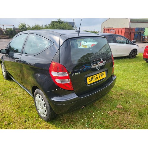 9007 - Mercedes A Class A150 Classic HE 3 dr Hatchback, black, REG. SM56 VMP, 1st reg 13/12/2006, 5 speed m... 