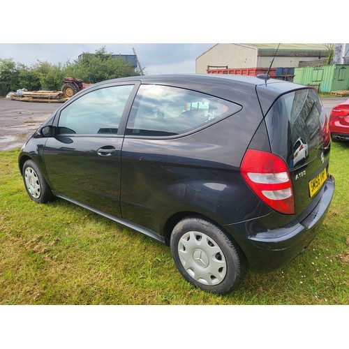 9007 - Mercedes A Class A150 Classic HE 3 dr Hatchback, black, REG. SM56 VMP, 1st reg 13/12/2006, 5 speed m... 