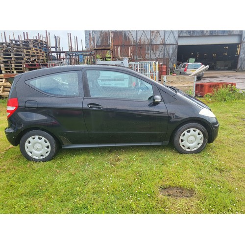 9007 - Mercedes A Class A150 Classic HE 3 dr Hatchback, black, REG. SM56 VMP, 1st reg 13/12/2006, 5 speed m... 