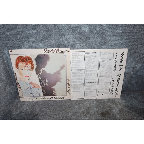 2306 - 3x David Bowie LPs/records including: scary monsters, tonight & low