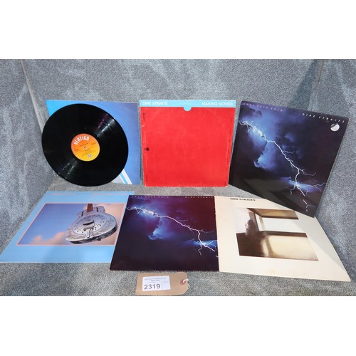 2319 - 6 x Dire Straits LPs/records including: Making moves, love over gold etc