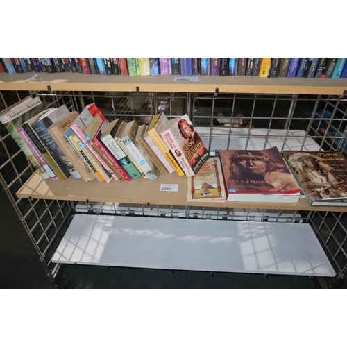 2283 - A quantity of various books - mainly native American related. Contents of 1 shelf