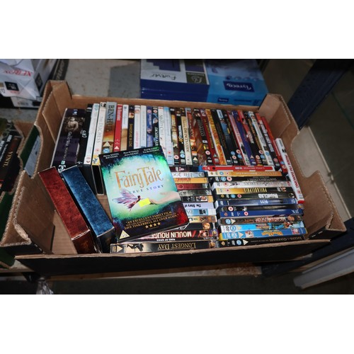 2440 - A quantity of various DVDs, contents of 3 shelves