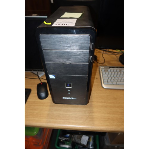 2510 - A tower pc with a pentium 3.0ghz processor, 8 gb ram, 2tb HDD, running windows 10, comes with monito... 