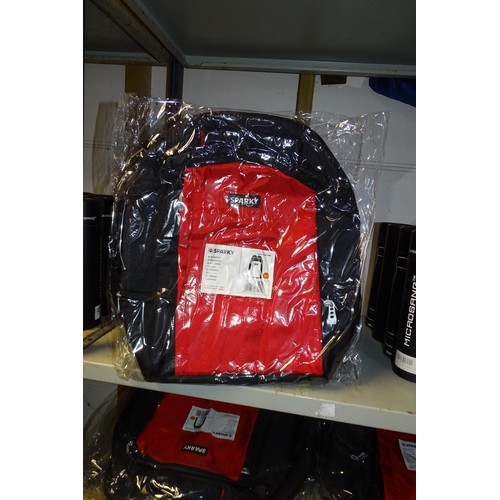 2650 - 5 x ruck sacks by Sparky in red and black