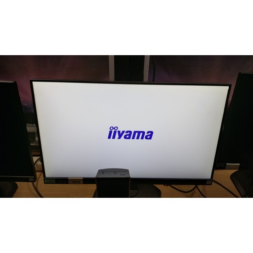 2496 - 2 x Iiyama 27 inch slim bezel computer monitors type B2791HSU - trade