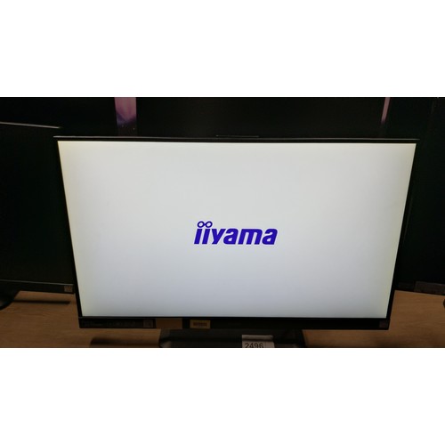 2496 - 2 x Iiyama 27 inch slim bezel computer monitors type B2791HSU - trade