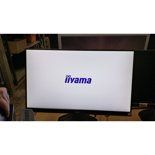 2495 - 2 x Iiyama 27 inch slim bezel computer monitors type B2791HSU - trade