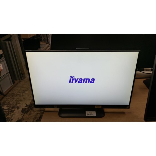 2495 - 2 x Iiyama 27 inch slim bezel computer monitors type B2791HSU - trade