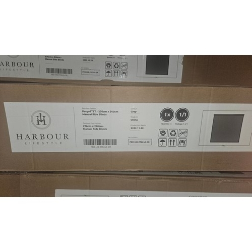 423 - 7 boxes containing various parts for a Harbour Lifestyle pergola. Please note that these boxes are p... 