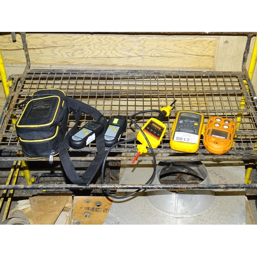 5012 - 1 x Fluke 112 multimeter, 1 x Crowcon T4 gas detector, 1 x Martindale voltage indicator and 2 x Term... 