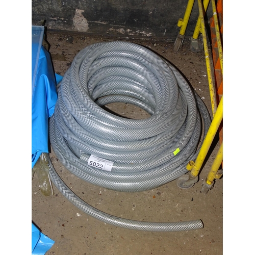 5022 - 1 x roll of braided hose - 19mm bore diameter, exact length unknown