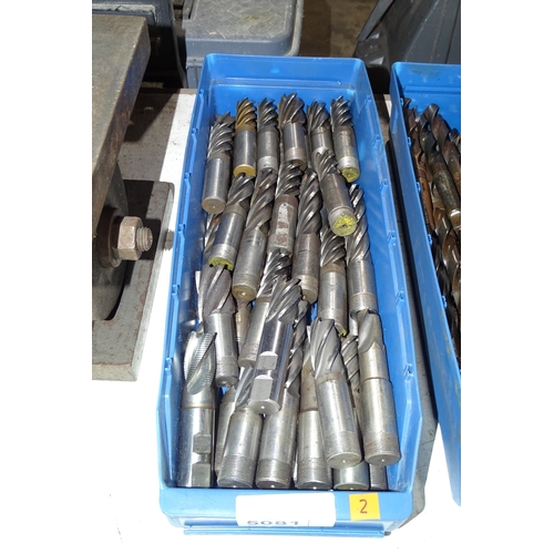 5081 - A box containing a quantity of milling cutters