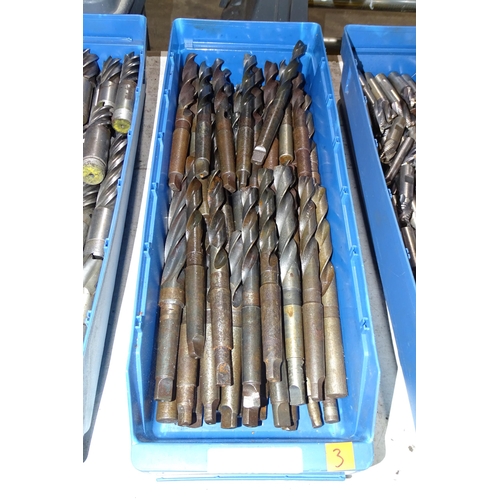 5082 - A box containing a quantity of taper shank drill bits