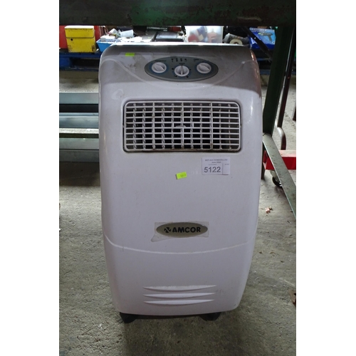 5122 - 1 x Amcor air conditioning unit 240v. Please note that no hose is included - Working when tested