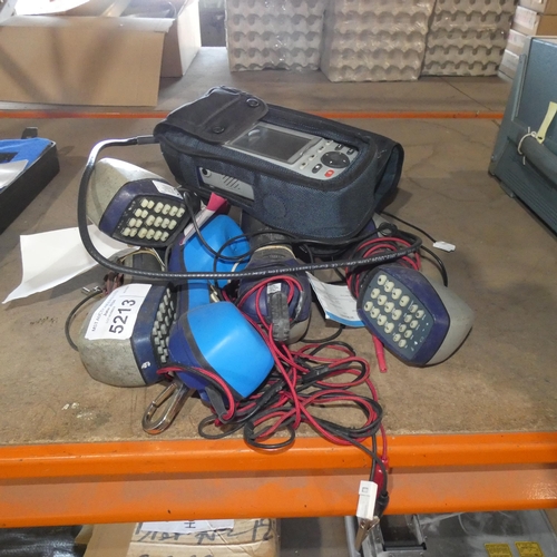 5213 - 5 x linesman handsets and 1 x VeEX Vepal CX100 cable tester