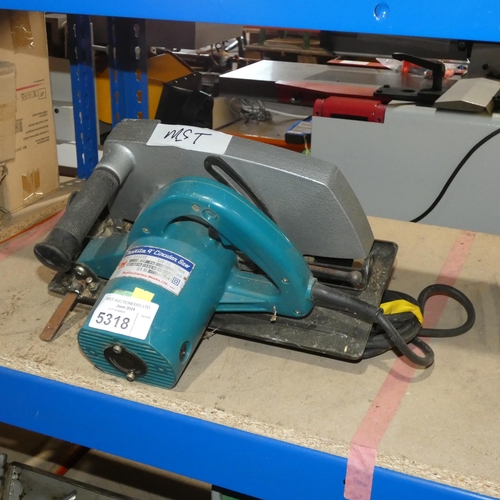 5318 - 1 x Makita 9 inch circular saw 240v