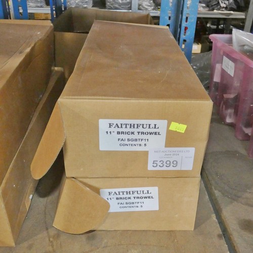 5399 - 10 x Faithfull 11 inch brick trowels