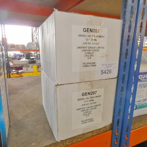 5426 - 24 x 300ml bottles of Unipart GEN207 diesel oil treatment