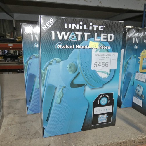 5456 - 2 x Unilite swivel head LED lanterns