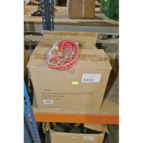 5492 - 3 boxes containing a quantity of bungee straps