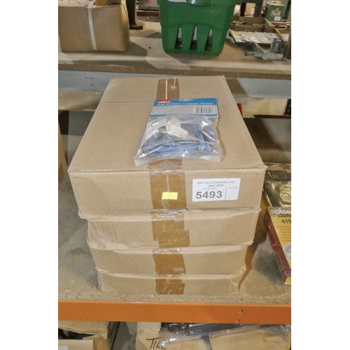 5493 - 4 boxes containing a quantity of luggage straps