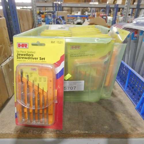 5707 - A quantity of HR jewellers screwdriver sets