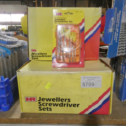 5709 - A quantity of HR jewellers screwdriver sets