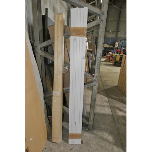 5976 - 25 x lengths of Tower white plastic mini trunking each approx 38mm x 25mm x 2m long