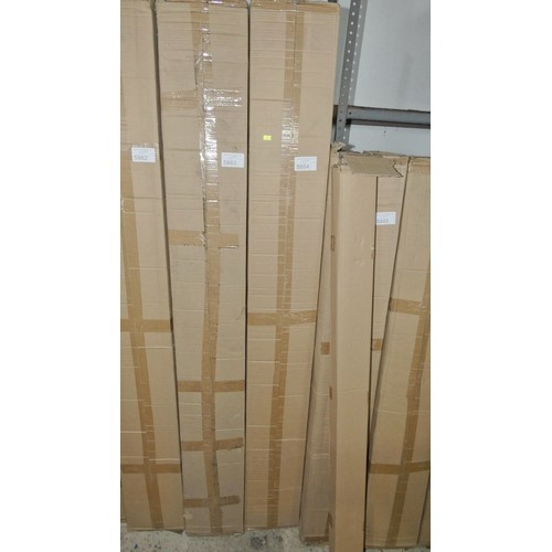 5984 - 1 box containing 6 x Power Beam WF70 waterproof light fittings each approx 6ft long