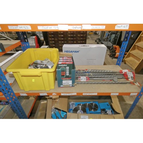 6172 - A quantity of various items including Metabo drill bit sets, Dart SDS drill bits, Trend accessories ... 