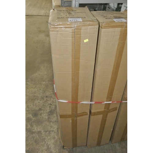 6175 - 1 box containing 8 x Power Beam WFT554E waterproof light fittings each approx 4ft long