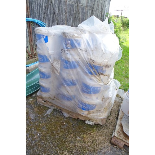 6503 - 1 x Pallet containing 30 + x 22kg tubs of Gyproc ProMix Lite expired 08/08/22