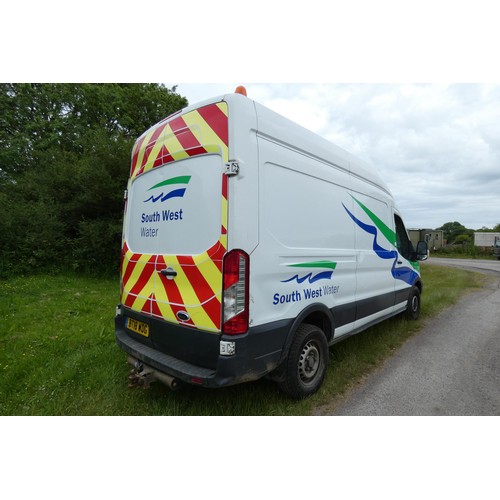 1 - Ford Transit 350 L3 Diesel 2.0 TDCi 130ps H3 High Roof LWB panel van whilte, Reg BT18 WDG, 1st eg: 1... 