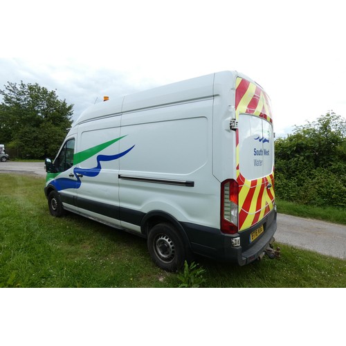 1 - Ford Transit 350 L3 Diesel 2.0 TDCi 130ps H3 High Roof LWB panel van whilte, Reg BT18 WDG, 1st eg: 1... 