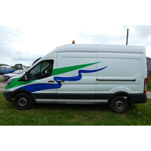 1 - Ford Transit 350 L3 Diesel 2.0 TDCi 130ps H3 High Roof LWB panel van whilte, Reg BT18 WDG, 1st eg: 1... 